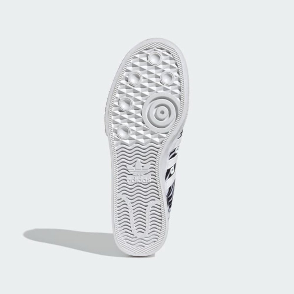 Adidas Nizza Low Top Womens Casual Platform Shoes White Black GZ9681 NEW Size 6 - Picture 7 of 10